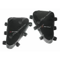 Bags for Honda Africa Twin 1100 Adventure Sports equipped original/OEM crash bars - BLACK edging