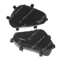 Bags for V-Strom 650 (2012+) equipped Givi/Kappa crash bars - BLACK edging