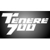 Tenere 700 logo sticker - white version